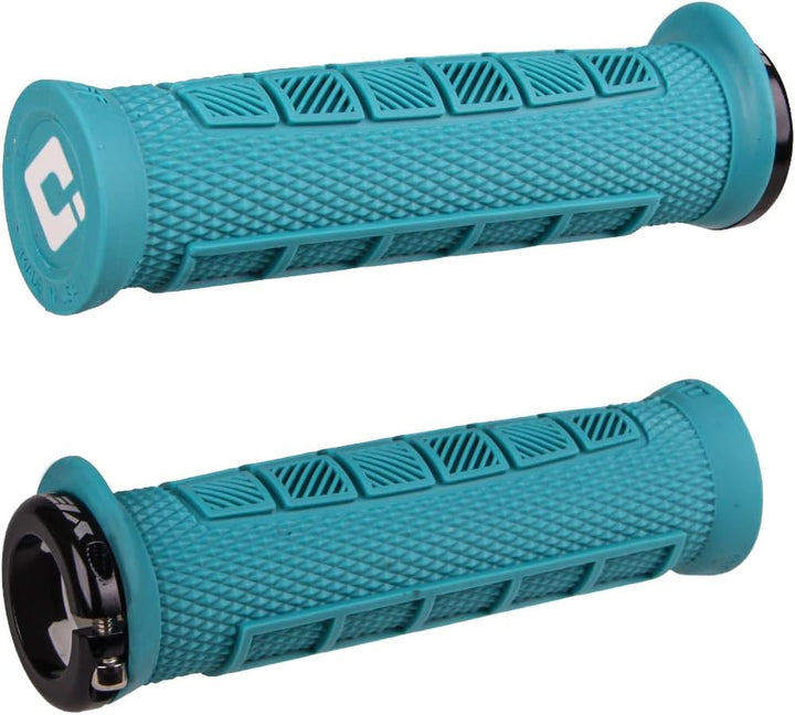 ODI Elite Pro Lock-On MTB Handles, Green/Black, 130 mm rot, rot