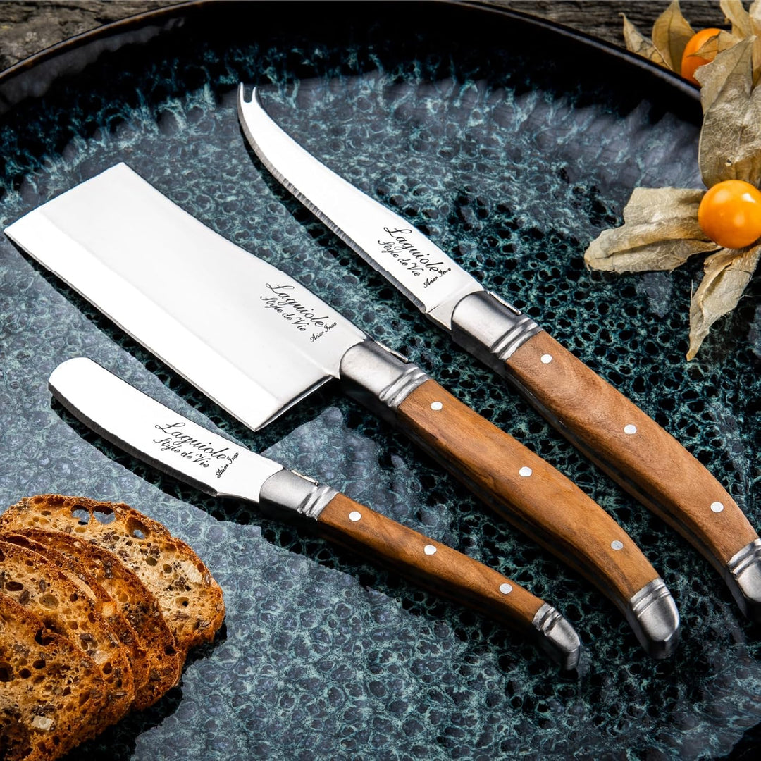Laguiole Style de Vie Käsemesser Luxury Line, 3-teilig,