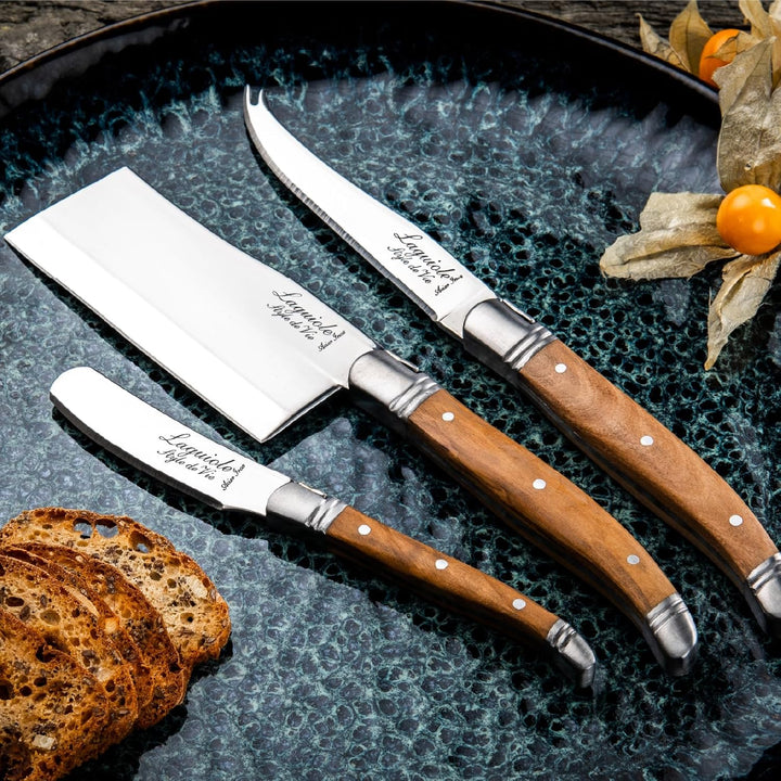 Laguiole Style de Vie Käsemesser Luxury Line, 3-teilig,