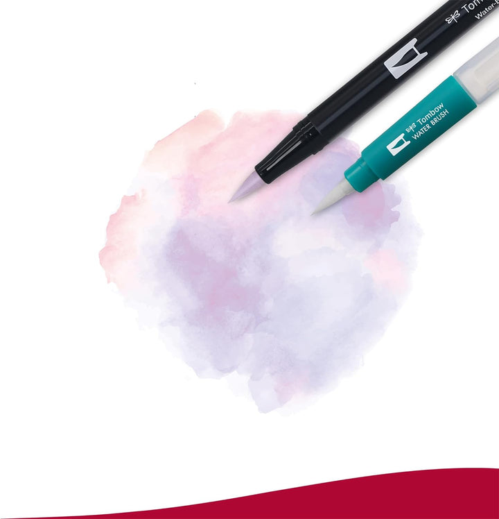 Tombow Fasermaler Dual Brush Pen mit zwei Spitzen 12er Set, primärfarben Single, Single