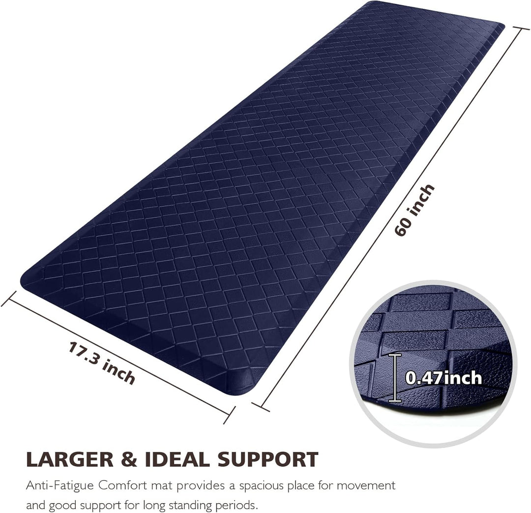 HappyTrends Küchenläufer, Anti-Ermüdungsmatte, 43,9 x 152,4 cm, rutschfest, wasserdicht, ergonomisch
