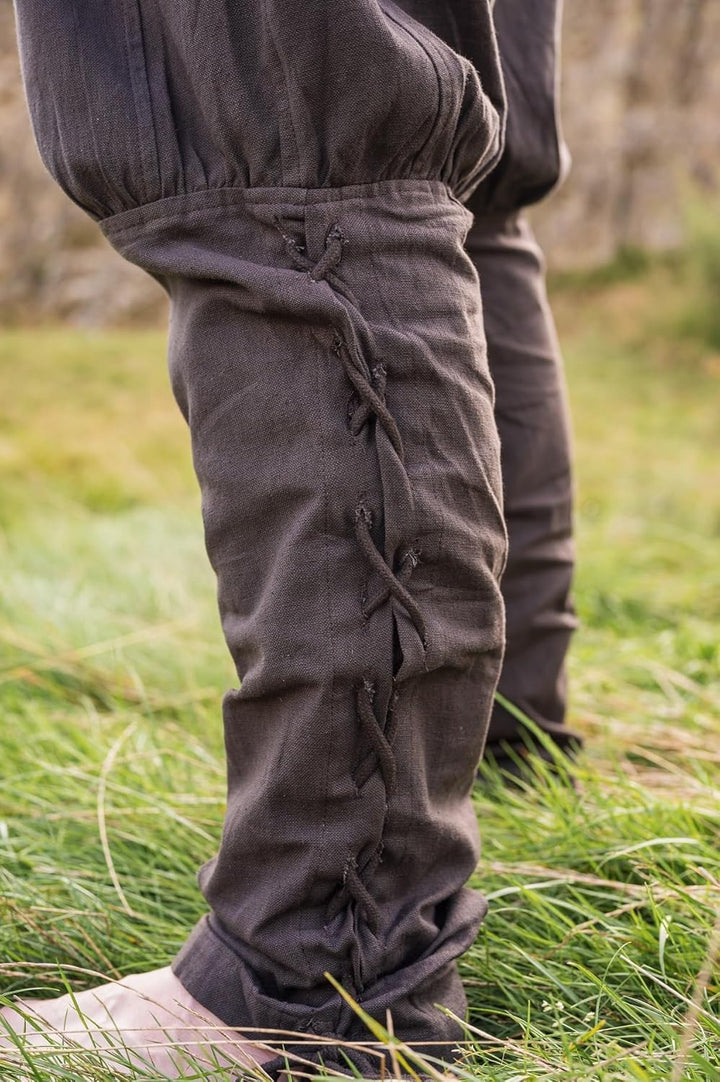 Leonardo Carbone® Wikingerhose mit Beinschnürung Magnus - Herren Hosen, Mittelalter Kleidung, Wiking