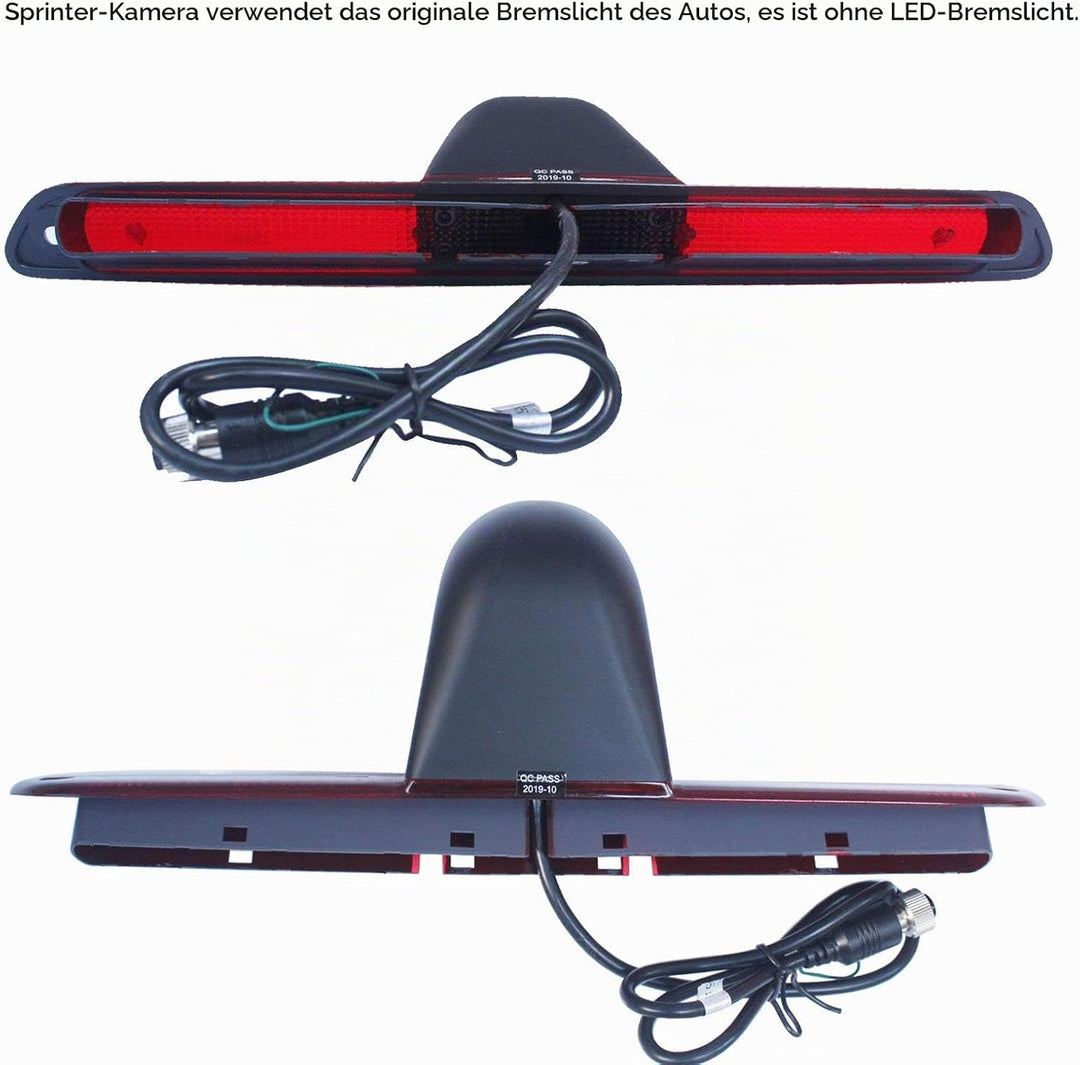 HD 720p Rückfahrkamera Transporter Kamera an 3. Bremsleuchte Kamera Dachkante Einparkhilfe für Trans