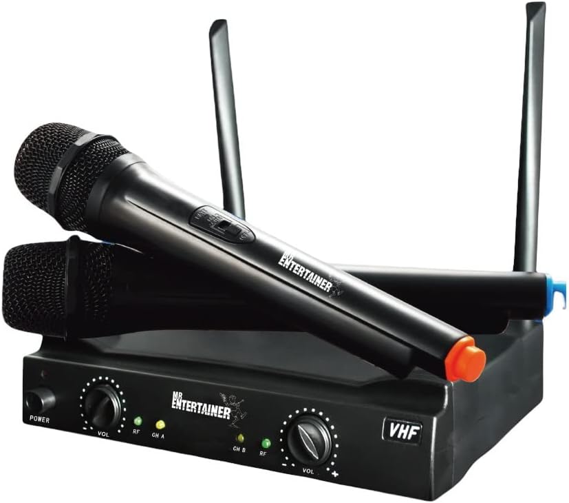 Mr Entertainer MKP100 CDG DVD MP3G Karaoke Player HDMI / Record / Rip / USB (drahtlose Mikrofone + 2