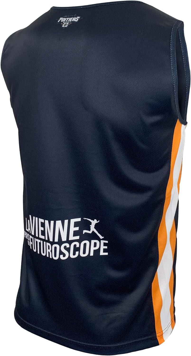 Poitiers Basket 86 Unisex Poitiers Maillot Officiel Extérieur 2019-2020 Outdoor XL Blau, XL Blau
