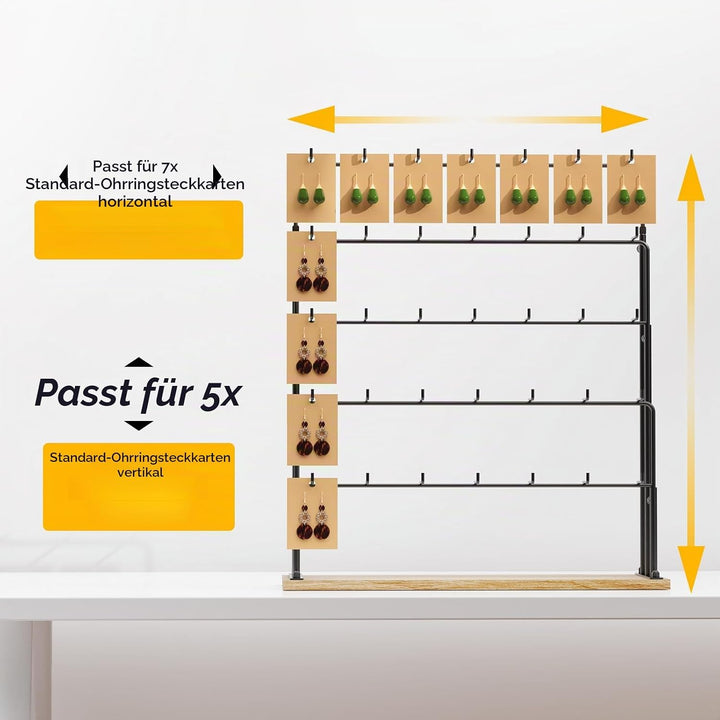 THYGIFTREE Schmuckständer für Verkäufer, Ohrringständer, Halskettenständer, Ohrringkarten für Armbän