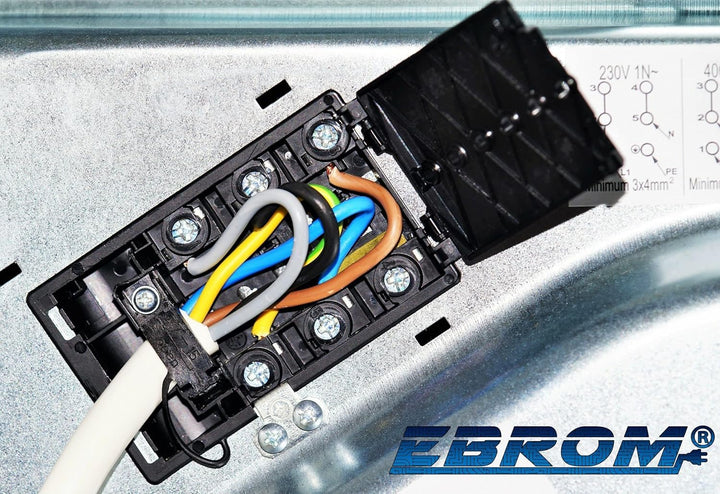EBROM - 50 Meter - Herdanschlussleitung Herdkabel H05VV-F 5x2,5 mm² weiss