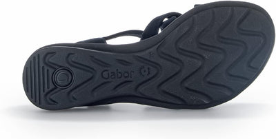 Gabor Damen Comfort Basic Riemchensandalen 38 EU Blau Blue, 38 EU Blau Blue