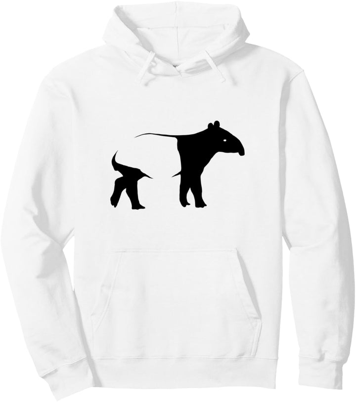 Funky Tapir-Fan-Art Trendy Schabracken-Tapir Silhouette Pullover Hoodie