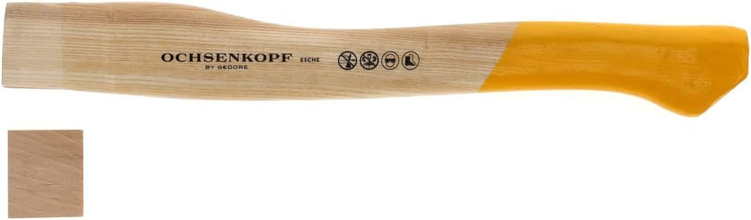 OCHSENKOPF Ersatzstiel für Forstbeil, Stiel aus Eschenholz, 410 mm, 240 g, Kuhfuss, Forstwerkzeug, O