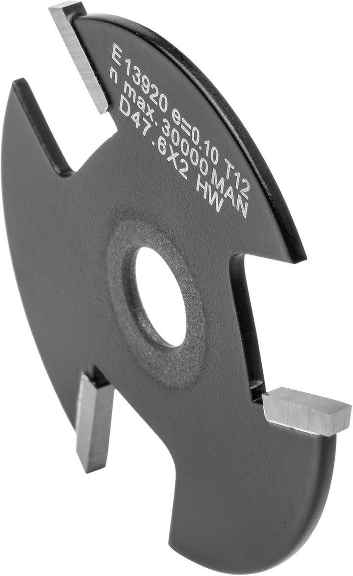 ENT 13920 Scheibennutfräser HW, Schaft (S) 8 mm, Durchmesser (D) 47,6 mm, NL 2 mm, Z3 D=47,6 / NL=2,
