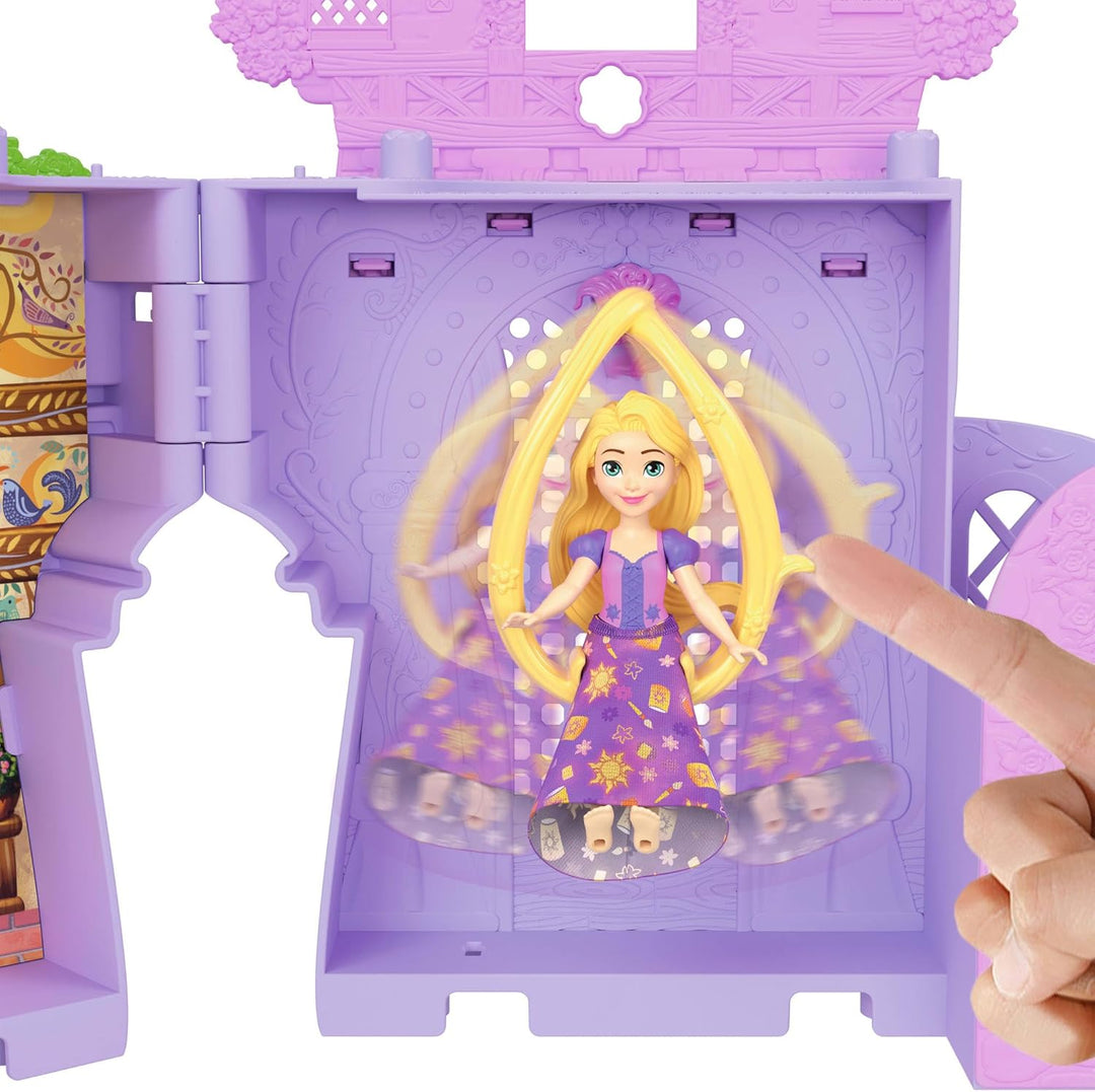 Mattel Disney Princess Spielzeug, Rapunzel Storytime Stackers Puppenhaus-Turm mit Kleiner Rapunzel-P