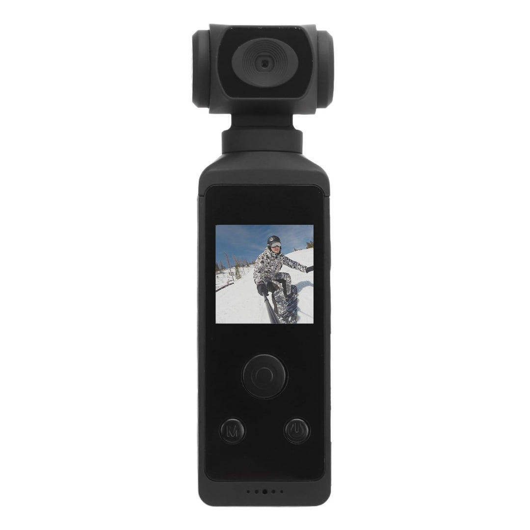 Handheld-Actionkamera, 1080P 270° Drehbare 30 M wasserdichte WiFi-Taschenkamera, mit Mikrofonclip, 1