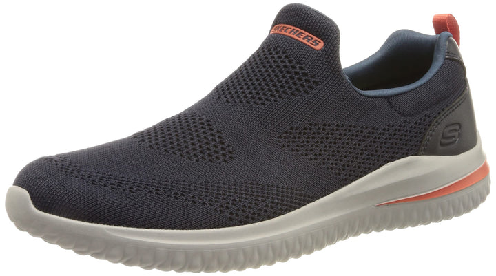 Skechers Herren Delson 3.0 Fairfield Sneaker 43 EU Navy Knit Synthetic, 43 EU Navy Knit Synthetic
