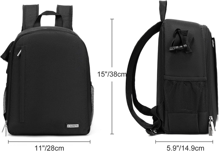 CADeN Kamerarucksack Camera Backpack Wasserabweisend Kameratasche Fototasche Kompatibel mit Sony Can