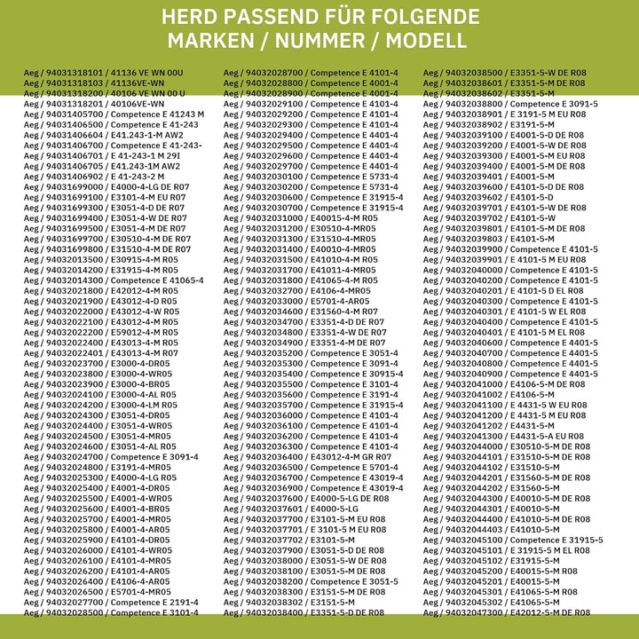 Türscharnier kompatibel mit AEG 387077002/5 rechts/links für Backofen Herd