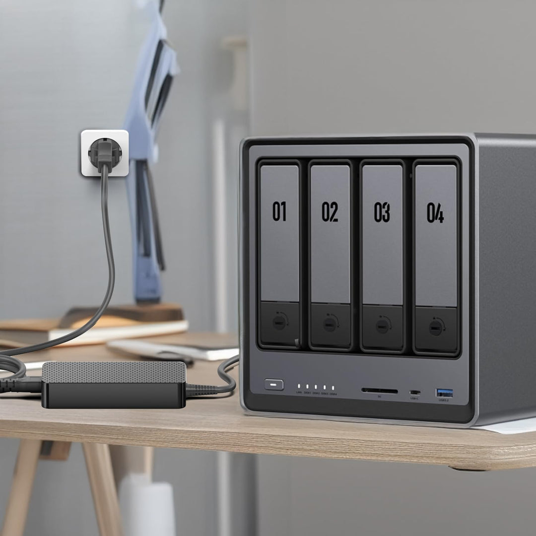 KFD Netzteil 12V 10A Ladegerät für UGREEN NASync DXP4800 4-Bay Desktop NAS 4-Bay NAS Enclosure Netwo