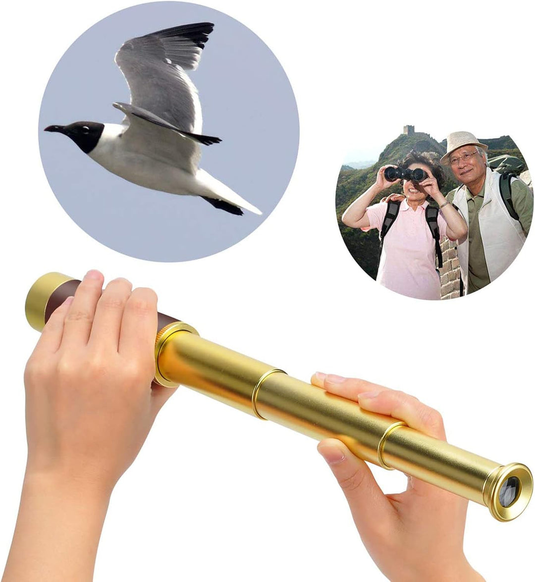 Lychee HD Premium 9 x 32 Push-Pull Monokular Fernrohr Teleskop Fernglas für Camping, Vogelbeobachtun
