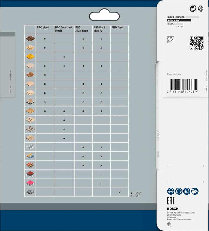 Bosch Professional 1x Kreissägeblatt Construct Wood (für Holz, Sägeblatt Ø 180 x 30 x 2,6 mm, 12 Zäh