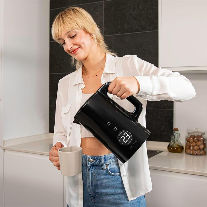 Cecotec Elektrischer Wasserkocher Thermosense 600 Touch Neo, 1,7 l, Touchscreen, 2200 W, innen aus E