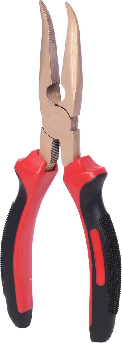 KS Tools 962.0612 BERYLLIUMplus Telefonzange gewinkelt 180 mm