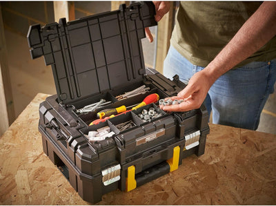 Stanley FatMax Pro-Stack Werkzeugbox mit Organizer FMST1-71967 (14 Liter, für kleinerer Handwerkzeug