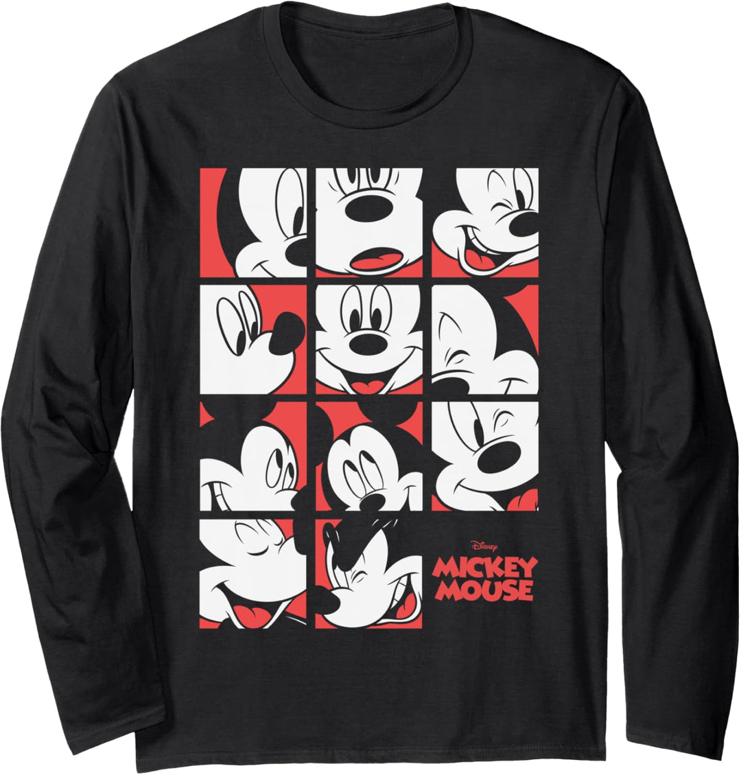 Disney Mickey And Friends Mickey Panels Langarmshirt