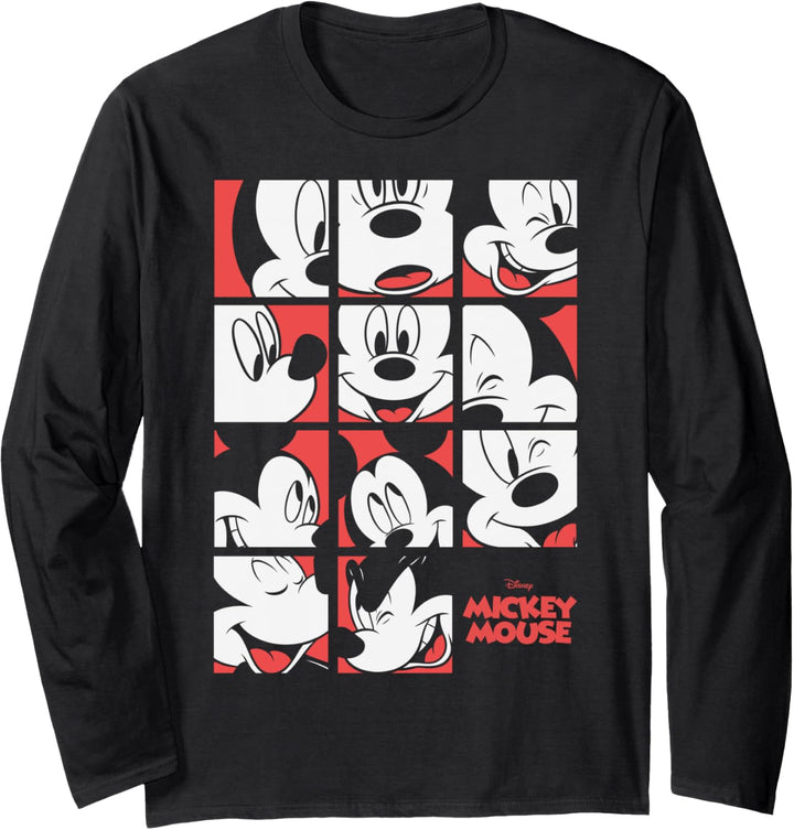 Disney Mickey And Friends Mickey Panels Langarmshirt