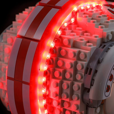 BRIKSMAX Led Licht für Lego Luke Skywalker(Rot Fünf) 75327 - Compatible with Lego Star Wars Baustein