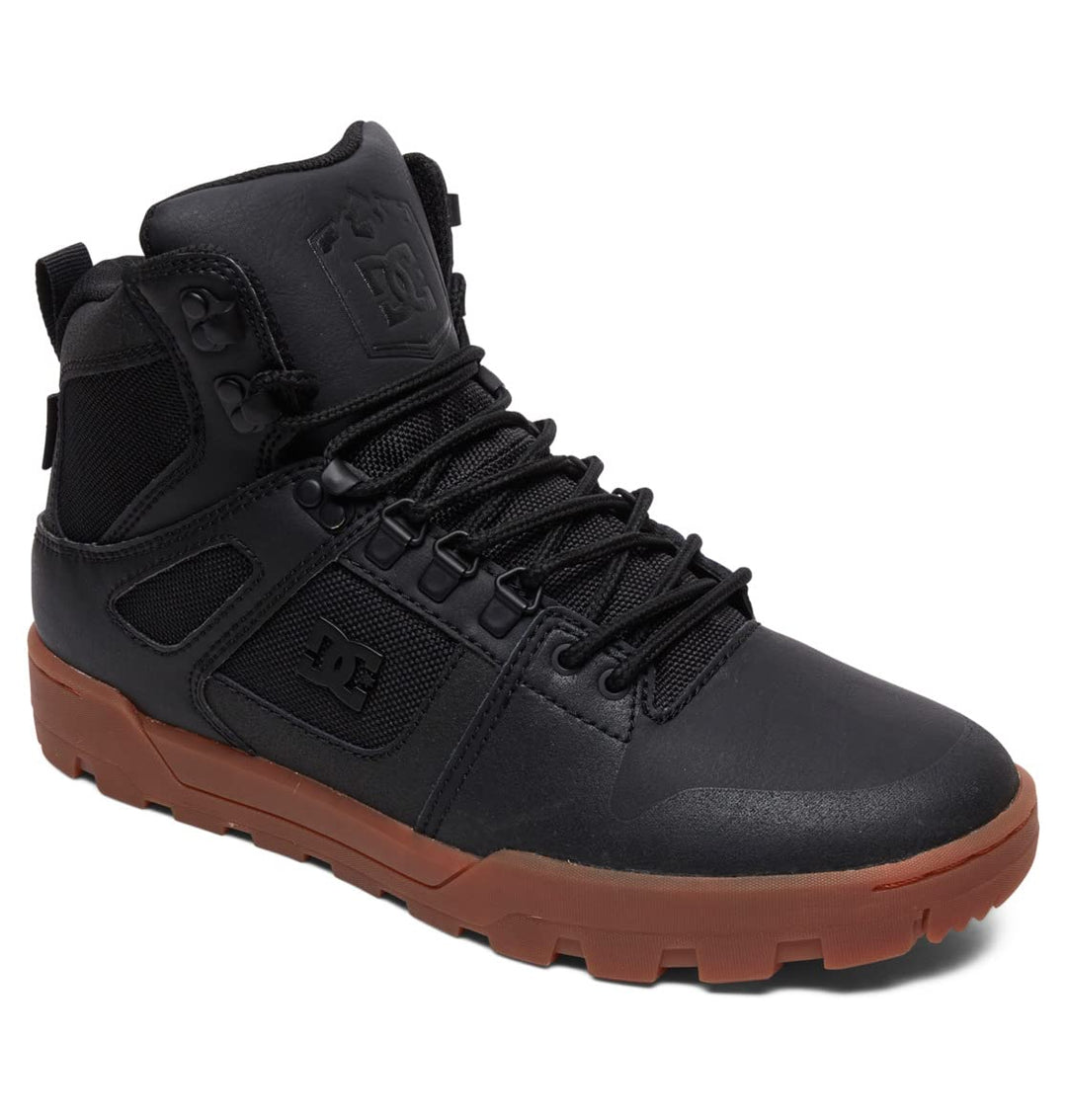 DC Shoes Herren Pure High-top Wr Boot Bootsschuh 38.5 EU Black Gum, 38.5 EU Black Gum