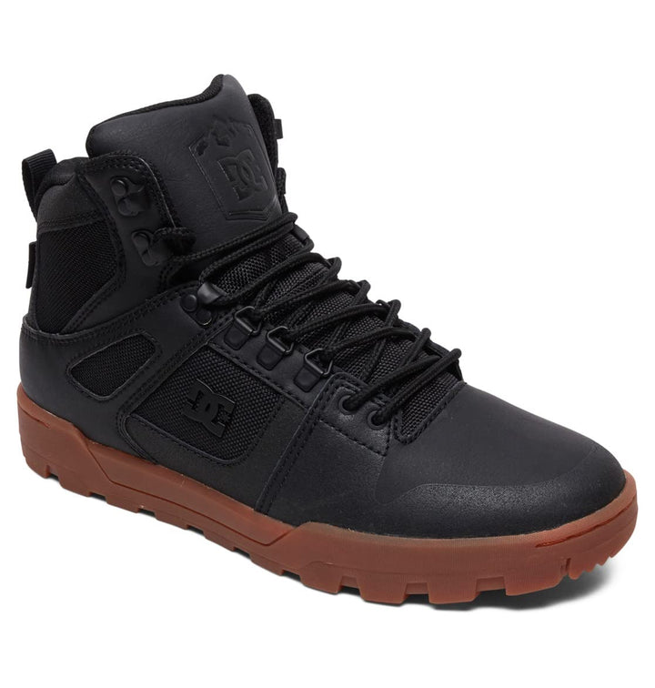 DC Shoes Herren Pure High-top Wr Boot Bootsschuh 38.5 EU Black Gum, 38.5 EU Black Gum