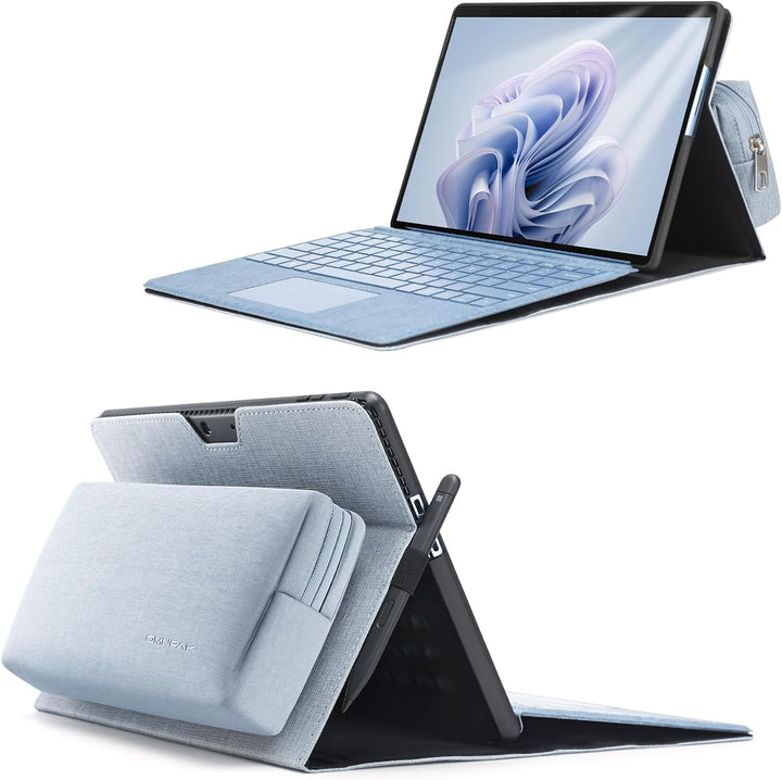 Omnpak Hülle für Microsoft Surface Pro 9 Tablet Business-Hülle, Tragetasche mit Stylus Stifthalter m