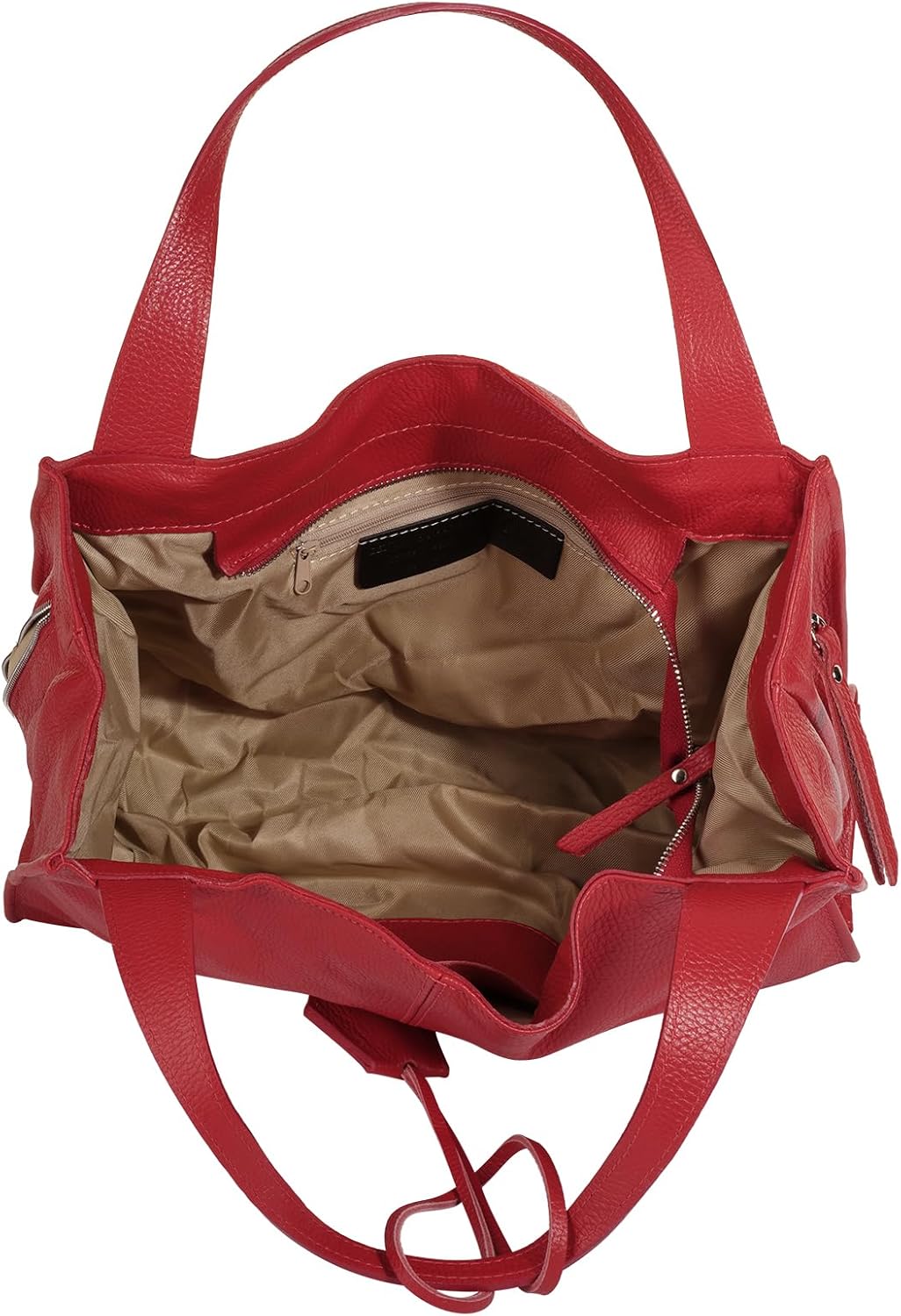 Shopper Echt Leder Damen Made in Italy, Smartphonefach, Ledertasche Damen, Handtasche Echtleder, Umh