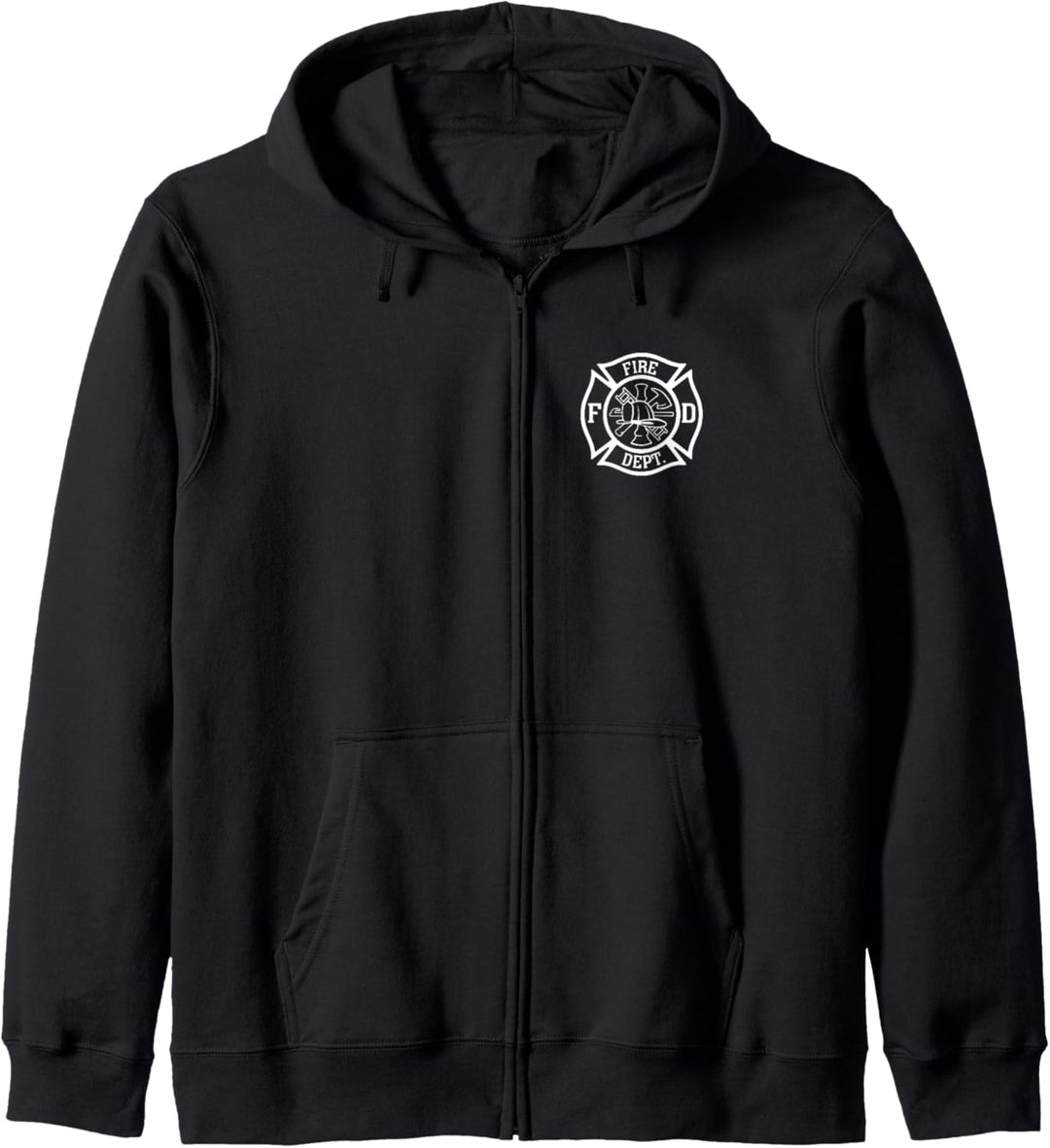 Feuerwehrmann Fire Dept. Abzeichen Design Kapuzenjacke
