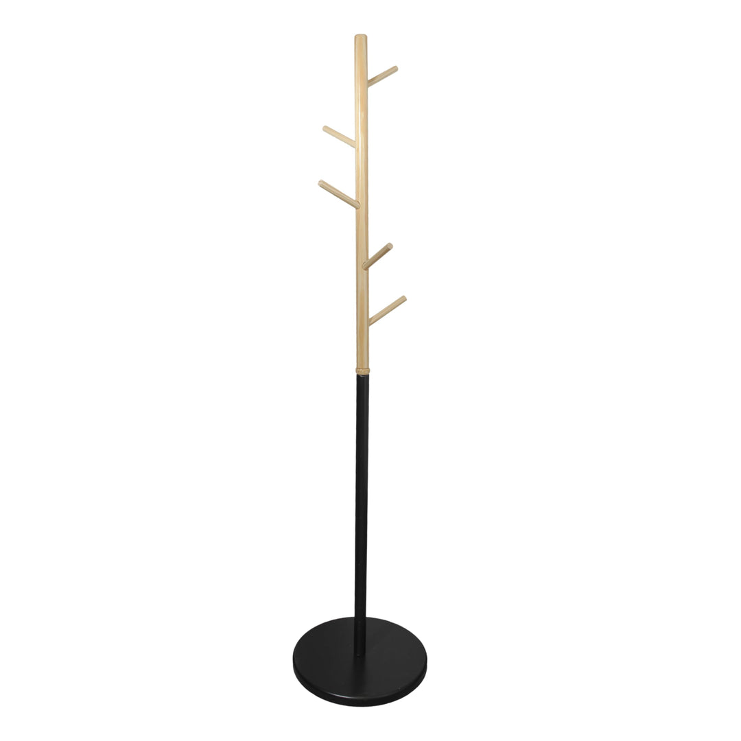 HOME DECO FACTORY HD6225 Miko Kleiderständer, 180 cm, Möbel, für Kleidung, Holz/MDF, 178 cm, Schwarz