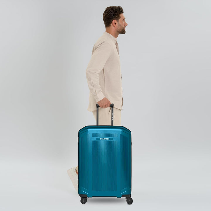 Smartbox Hartschalen Check-in Koffer | Mittelgrosser Trolley 49 x 29 x 66 cm aus hochwertigem, robus