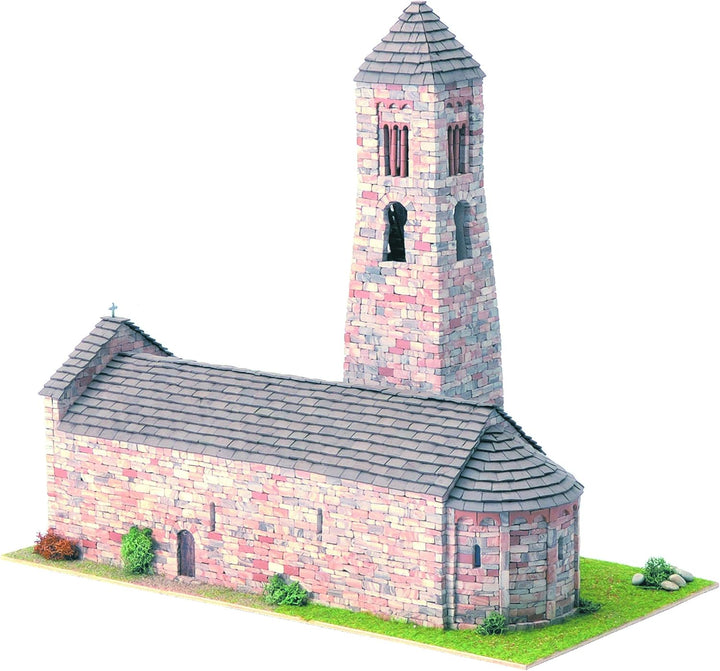 DOMUS Kits Domus Kits40077 3416 Teile Romanica 3 St. Climent Coll de Nargo Kirche Modell, Massstab 1