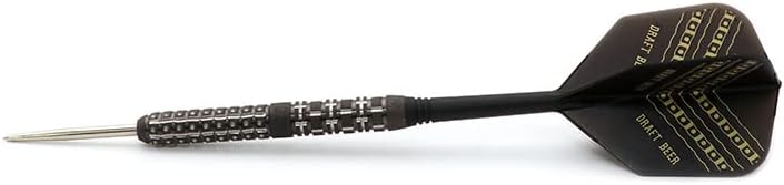CUESOUL Steel Tip 90% Tungsten Dart Set mit Ölfarbe Finish und ROST Flights 23g Fassbier-1, 23g Fass