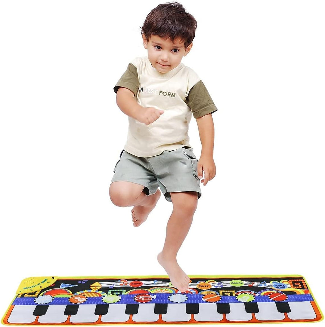 Piano Matte, Tanzmatten Klaviermatte Musikmatte Kinder, 5 Modi 8 Instrumente Sounds Spielzeug Musik