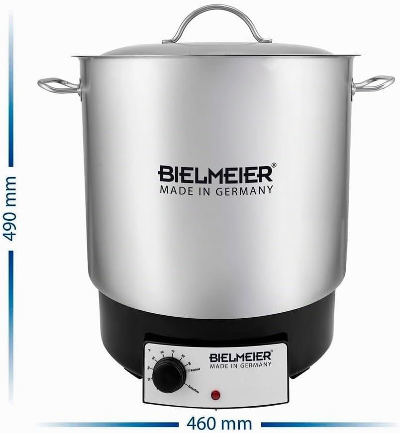 Bielmeier Einkochautomat Edelstahl Design Neu einwecken Metalldeckel 1800 W 29 L einkochen BHG 490.0