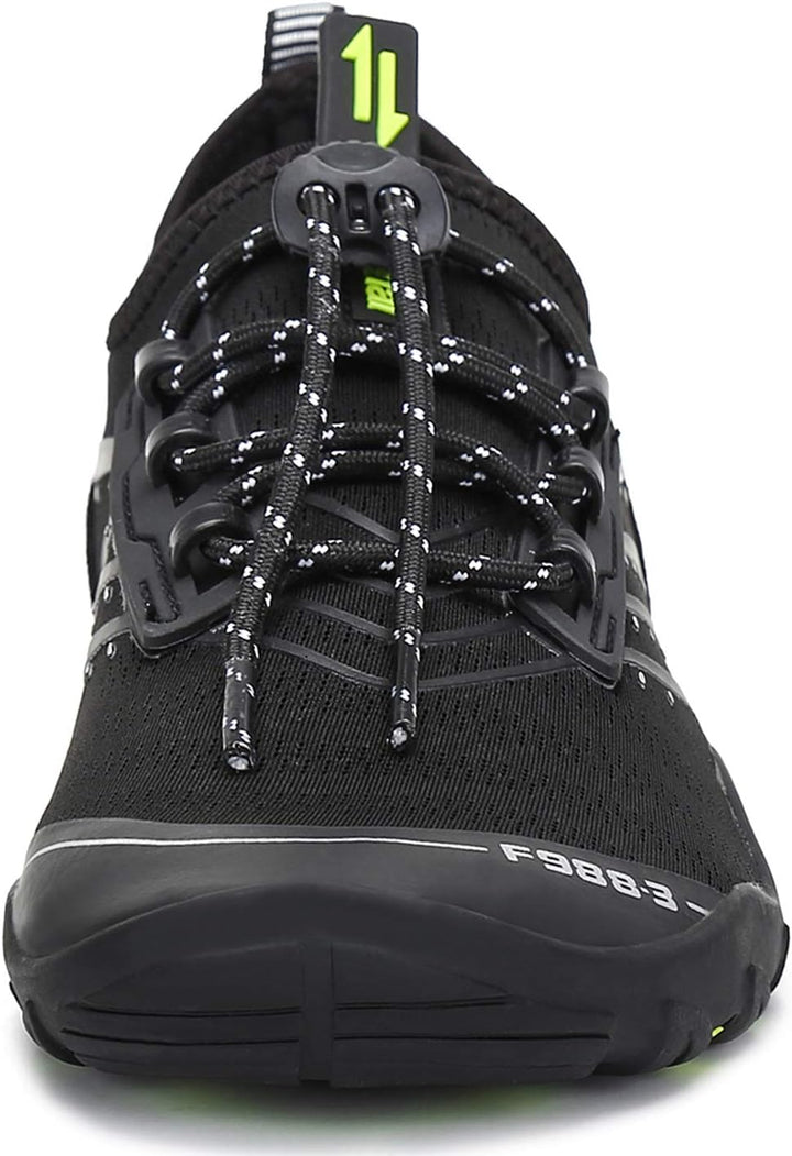 SAGUARO Unisex-Erwachsene Badeschuhe Atmungsaktiv Dicke Sohle Gr.36-46 42 EU Schwarz, 42 EU Schwarz