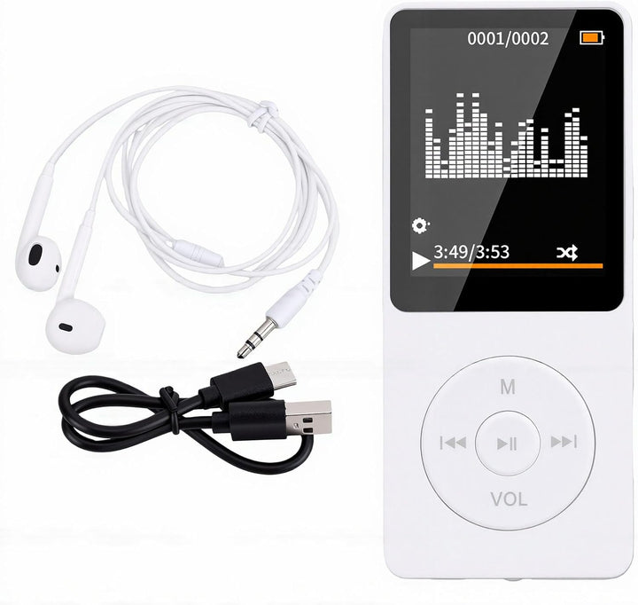Bewinner Bluetooth-MP3-Player, Weiss WHITE, WHITE