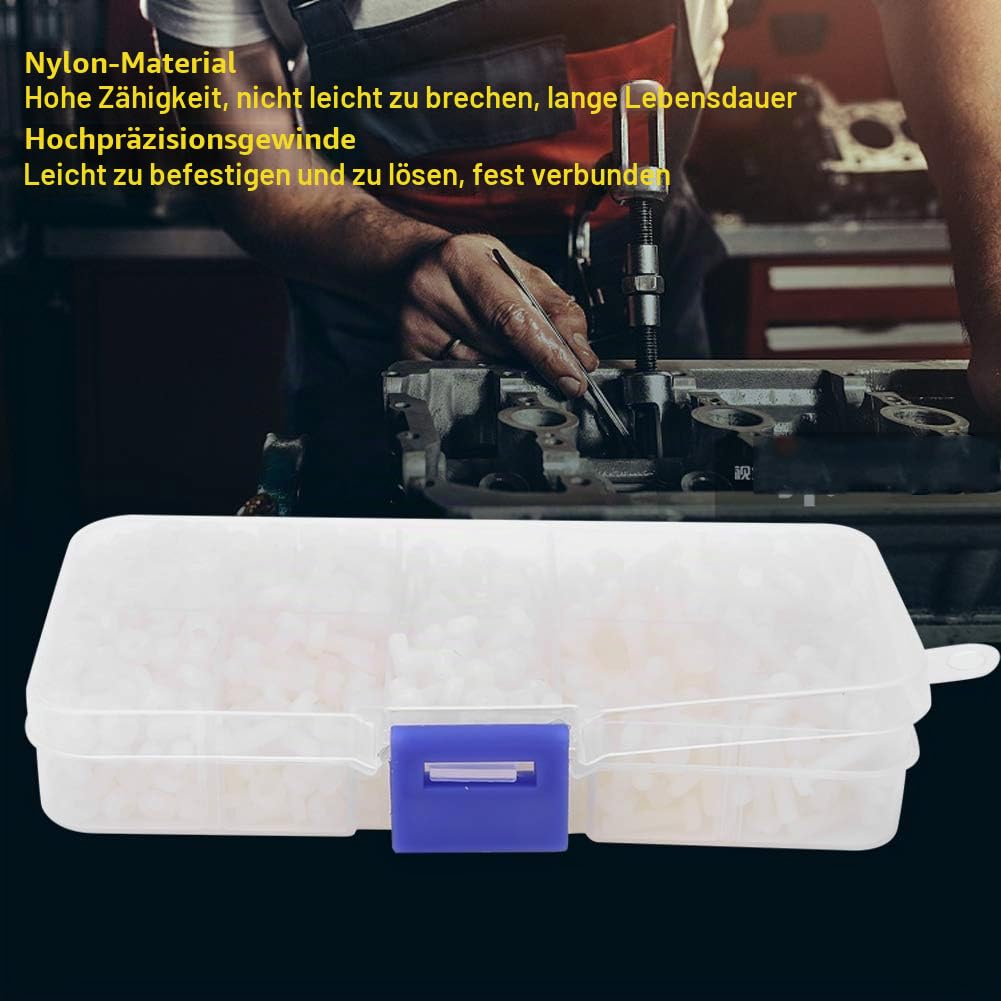 Nylon Schraube Mutter, 800 Stück M3 Nylon Schraube Mutter Set Unterlegscheibe Kombinationssatz Befes