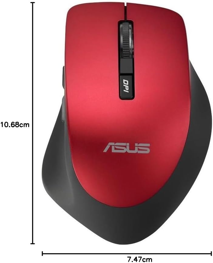 Asus WT425 Optische Maus (wireless, USB) rot, Rot