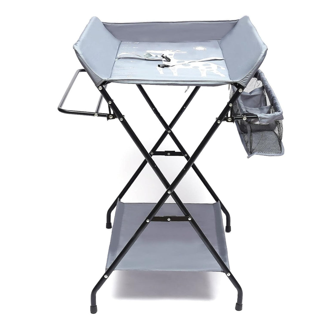 Baby Wickeltisch, Wickeltisch klappbarer mit herausnehmbarer Trennwand, 806396cm, ausgestattet mit r
