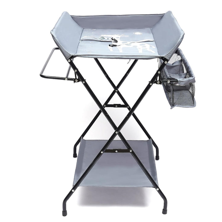 Baby Wickeltisch, Wickeltisch klappbarer mit herausnehmbarer Trennwand, 806396cm, ausgestattet mit r