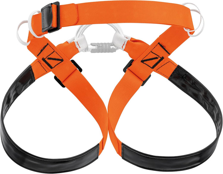 PETZL Unisex Verticality Speläogurt (1er Pack) 2 Orange/ Schwarz, 2 Orange/ Schwarz