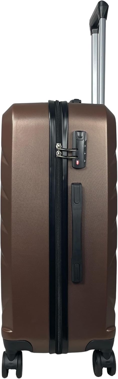 MY TRAVEL BAG Hartschalen-Koffer Trolley Reisekoffer (Handgepäck-Mittel-Gross-Set) 4 Doppel-Rollen (