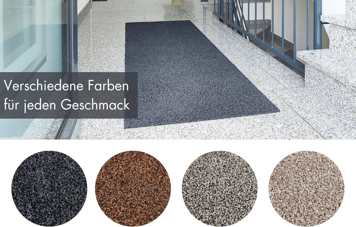 andiamo Fussmatte innen Samson – waschbare Baumwoll-Schmutzfangmatte - rutschfest, saugstark & hochw