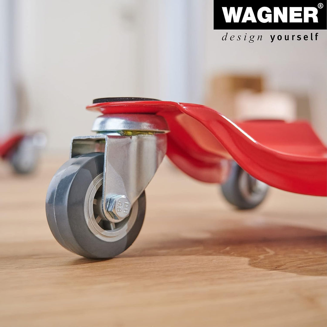 WAGNER Transporthilfe MM 1196 I 25 x 25 x 7,5 cm - Tragkraft 100 kg - ideal für sperrige Lasten &amp; Um